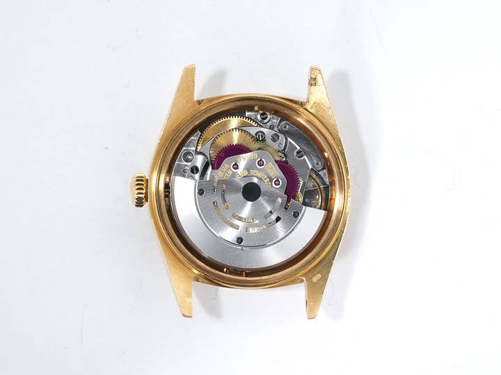 Rolex Datejust Ref. 1601/8 Yellow Gold Blue Dial Pre-owned 8mb2rnac