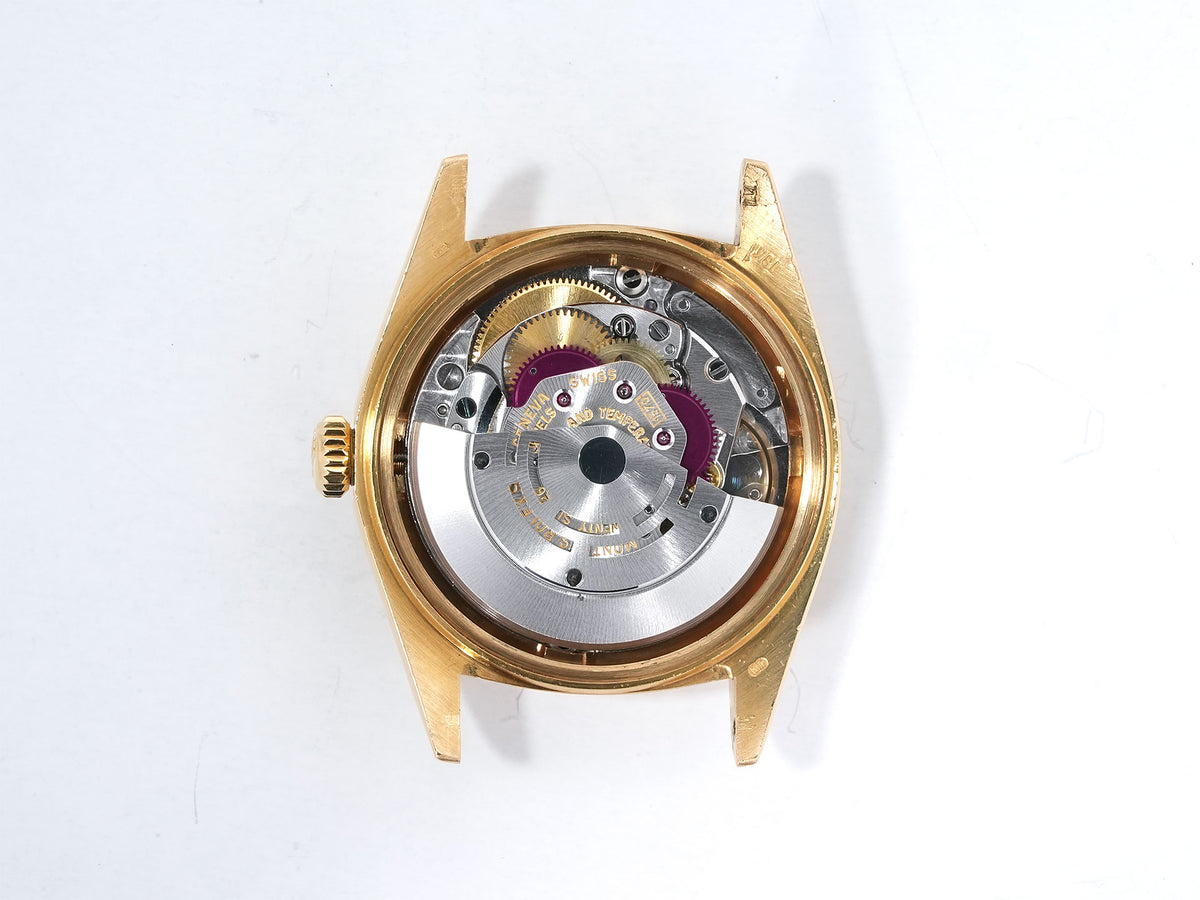 Rolex Datejust Ref. 1601/8 Yellow Gold Blue Dial Pre-owned 8mb2rnac