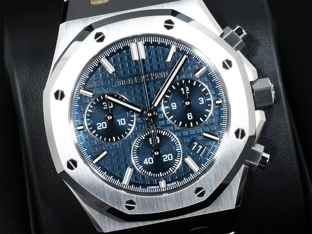 Audemars Piguet Royal Oak Chronograph Ref. 26450ST.OO.1356ST.01-B Stainless Steel, Blue Grande Tapisserie Dial, Unworn 2kcxykkd