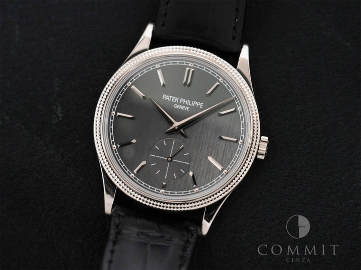 Patek Philippe Calatrava Ref. 6119G-001 White Gold, Grey Dial, Pre-owned in Excellent Condition pknotm39