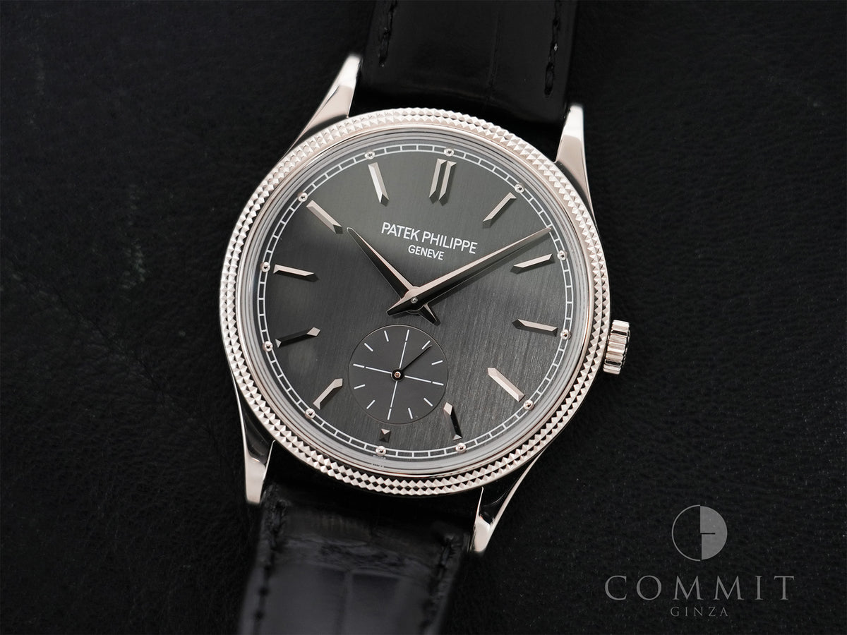 Patek Philippe Calatrava Ref. 6119G-001 White Gold, Grey Dial, Pre-owned in Excellent Condition pknotm39