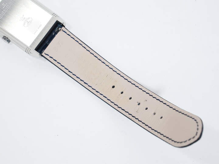 Jaeger-LeCoultre Reverso Tribute Duo Ref. Q3908420 Stainless Steel Silver/Blue Dial Pre-owned 7yo2zs5j
