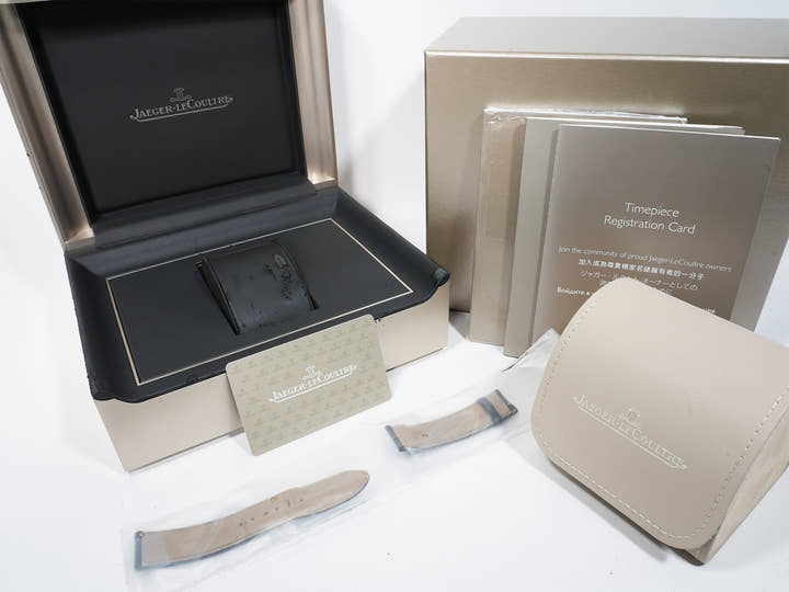 Jaeger-LeCoultre Reverso Tribute Duo Ref. Q3908420 Stainless Steel Silver/Blue Dial Pre-owned 7yo2zs5j