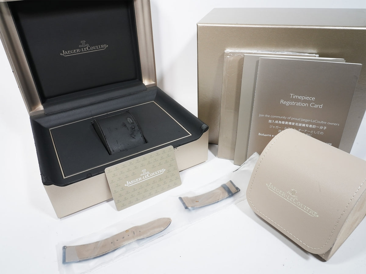 Jaeger-LeCoultre Reverso Tribute Duo Ref. Q3908420 Stainless Steel Silver/Blue Dial Pre-owned 7yo2zs5j