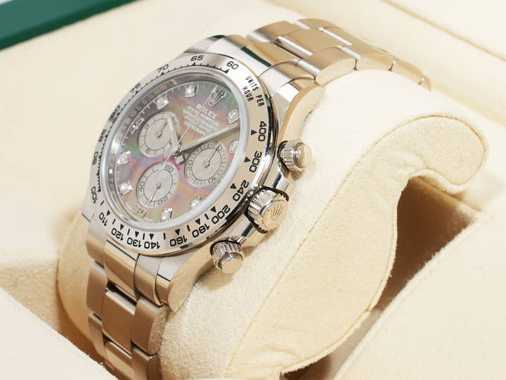 Rolex Daytona Ref. 116509NG White Gold Black Shell 8P Diamond Dial Pre-owned jr2ojy6t