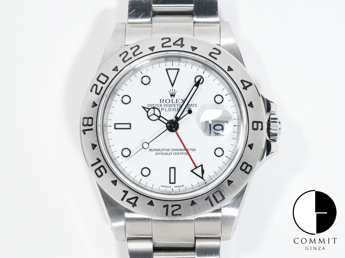 Rolex Explorer II Ref. 16570 Stainless Steel White Dial Oyster Bracelet Pre-owned 77ry45z7