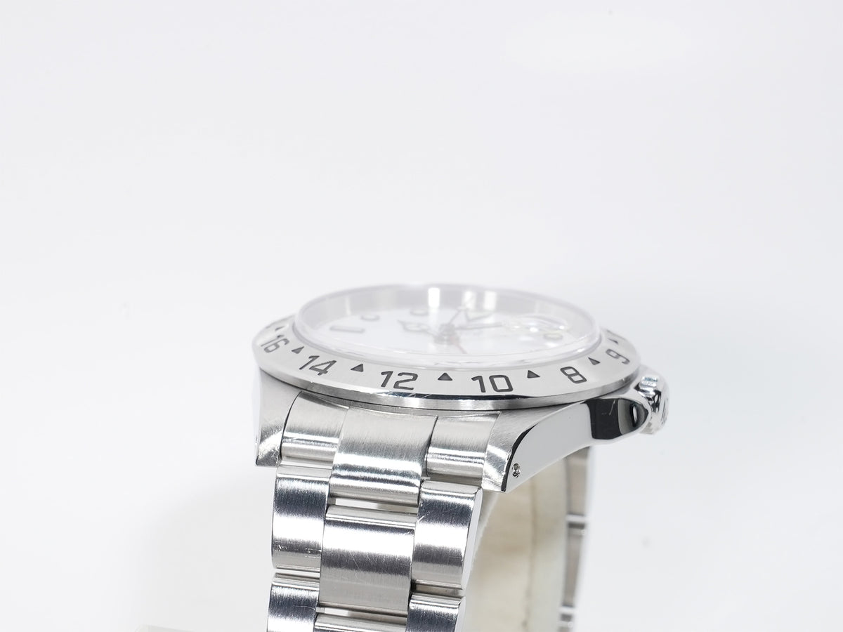 Rolex Explorer II Ref. 16570 Stainless Steel White Dial Oyster Bracelet Pre-owned 77ry45z7