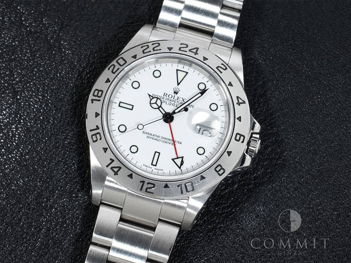 Rolex Explorer II Ref. 16570 Stainless Steel White Dial Oyster Bracelet Pre-owned 77ry45z7