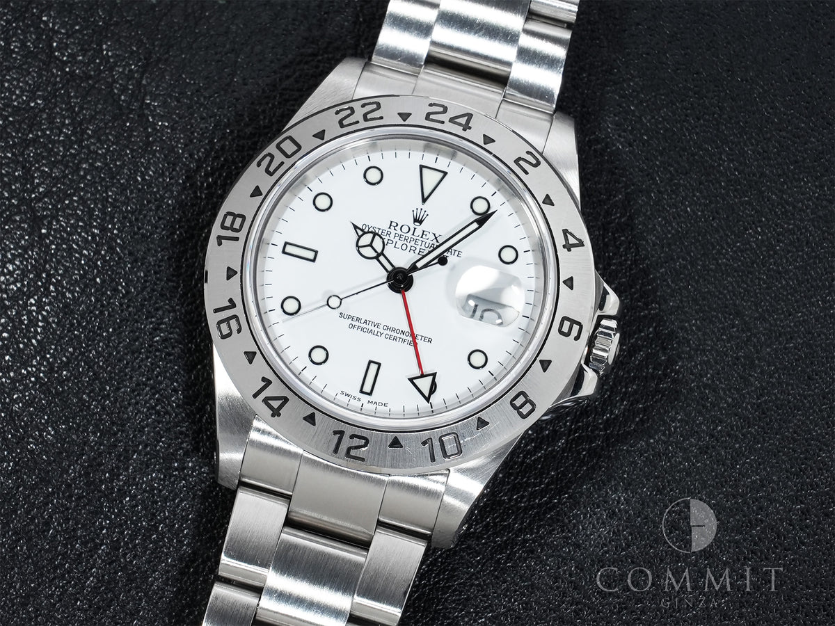 Rolex Explorer II Ref. 16570 Stainless Steel White Dial Oyster Bracelet Pre-owned 77ry45z7