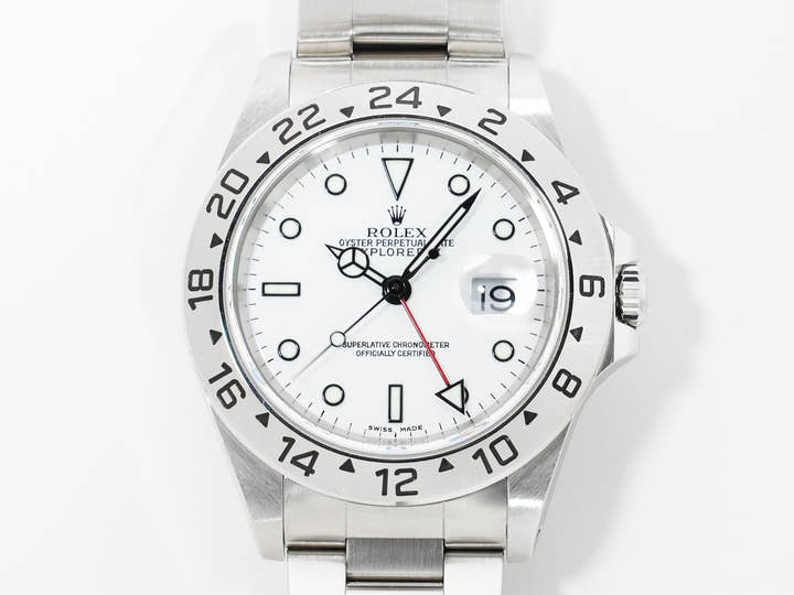 Rolex Explorer II Ref. 16570 Stainless Steel White Dial Oyster Bracelet Pre-owned uigrkiyr