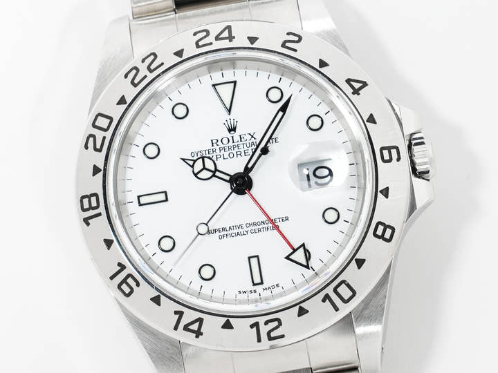 Rolex Explorer II Ref. 16570 Stainless Steel White Dial Oyster Bracelet Pre-owned uigrkiyr
