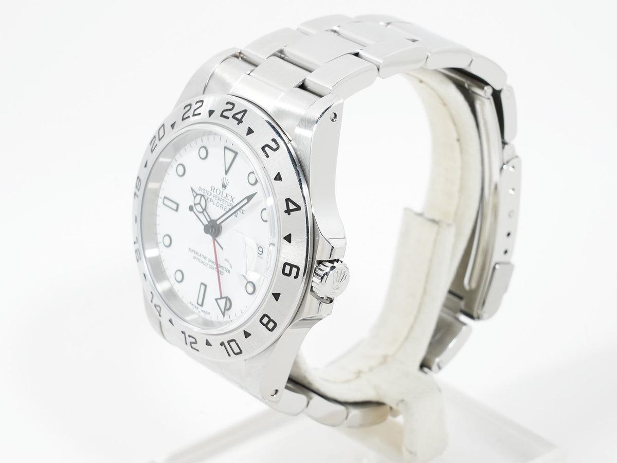 Rolex Explorer II Ref. 16570 Stainless Steel White Dial Oyster Bracelet Pre-owned uigrkiyr