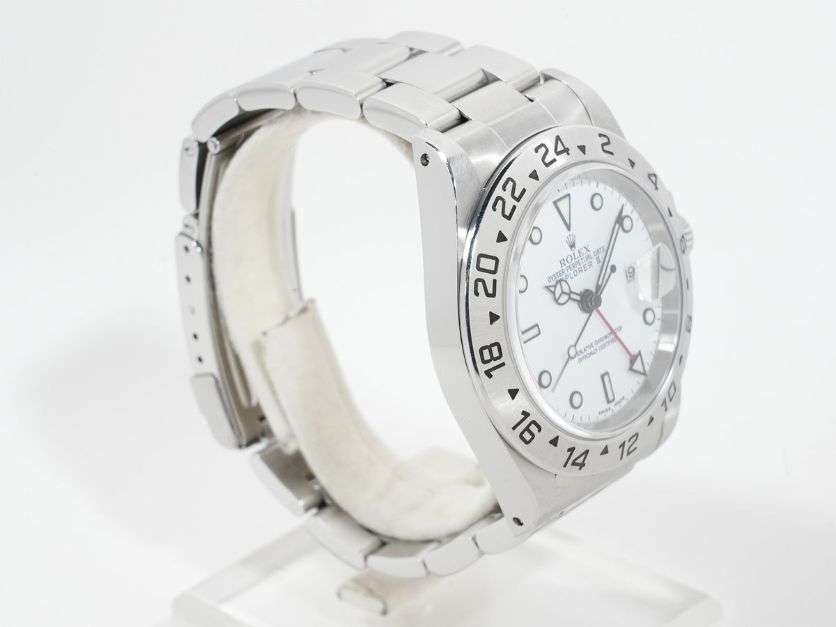 Rolex Explorer II Ref. 16570 Stainless Steel White Dial Oyster Bracelet Pre-owned uigrkiyr