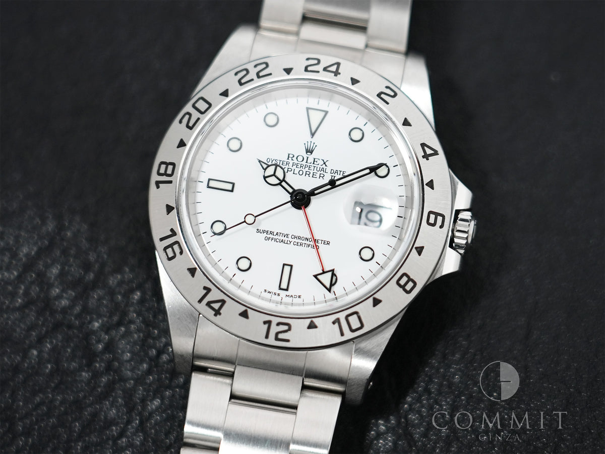 Rolex Explorer II Ref. 16570 Stainless Steel White Dial Oyster Bracelet Pre-owned uigrkiyr