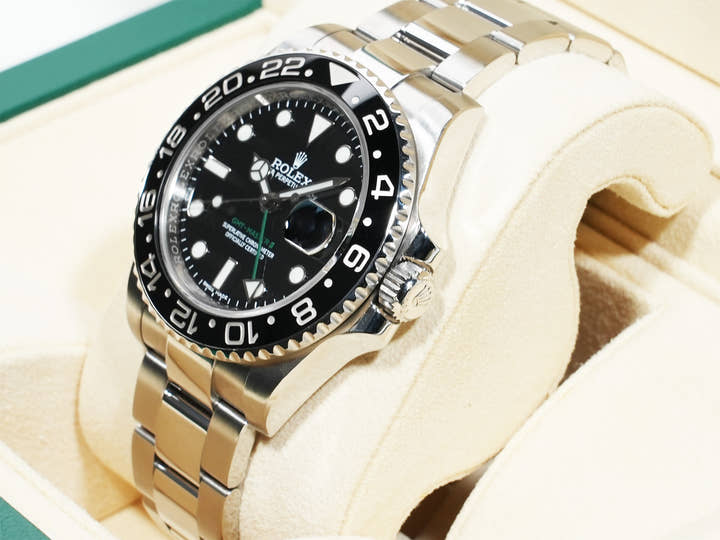 Rolex GMT-Master II Ref. 116710LN Stainless Steel Black Dial Oyster Bracelet Pre-owned 49mzex58