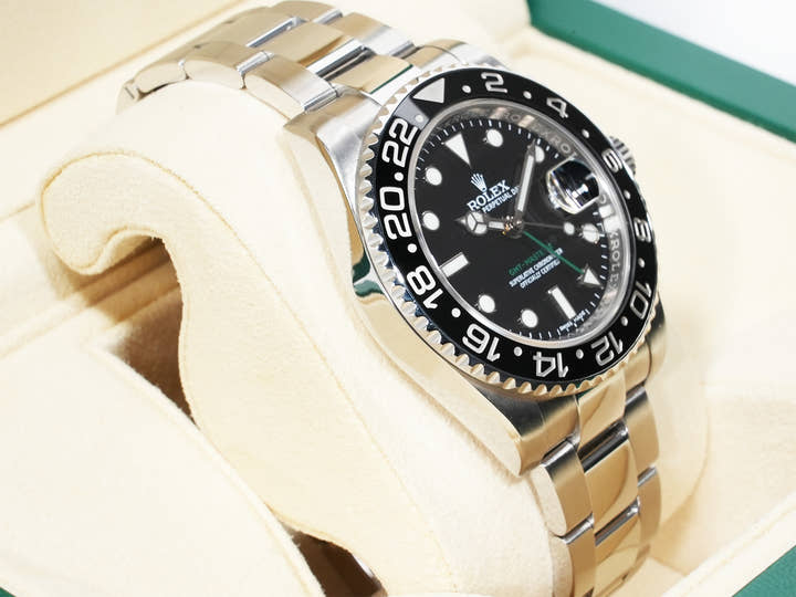 Rolex GMT-Master II Ref. 116710LN Stainless Steel Black Dial Oyster Bracelet Pre-owned 49mzex58