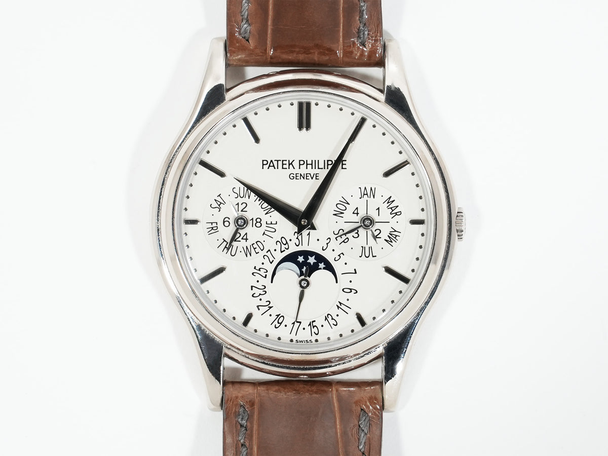 Patek Philippe Perpetual Calendar Ref. 5140G-001 White Gold Silver Dial Pre-owned usrnbepr