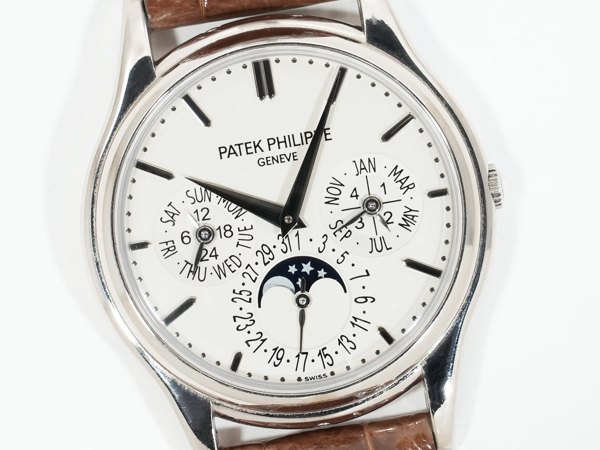 Patek Philippe Perpetual Calendar Ref. 5140G-001 White Gold Silver Dial Pre-owned usrnbepr