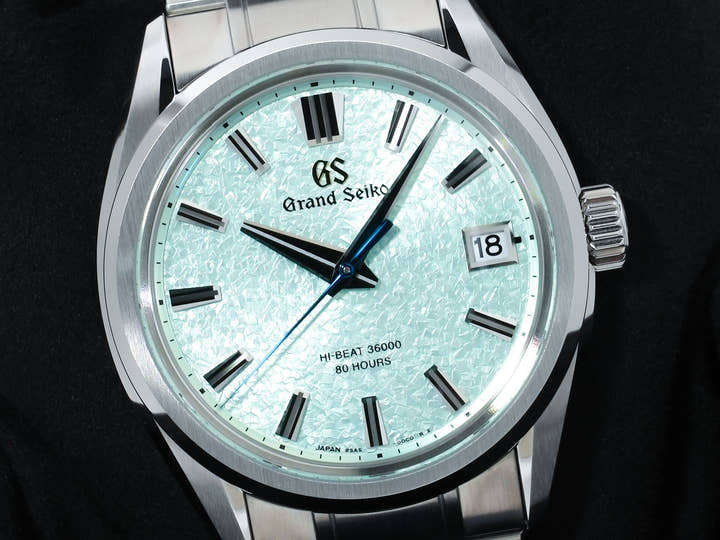Grand Seiko Evolution 9 Collection Mechanical Hi-Beat Ref. SLGH021 Stainless Steel Light Green Dial, Pre-owned in excellent condition ugds3c74