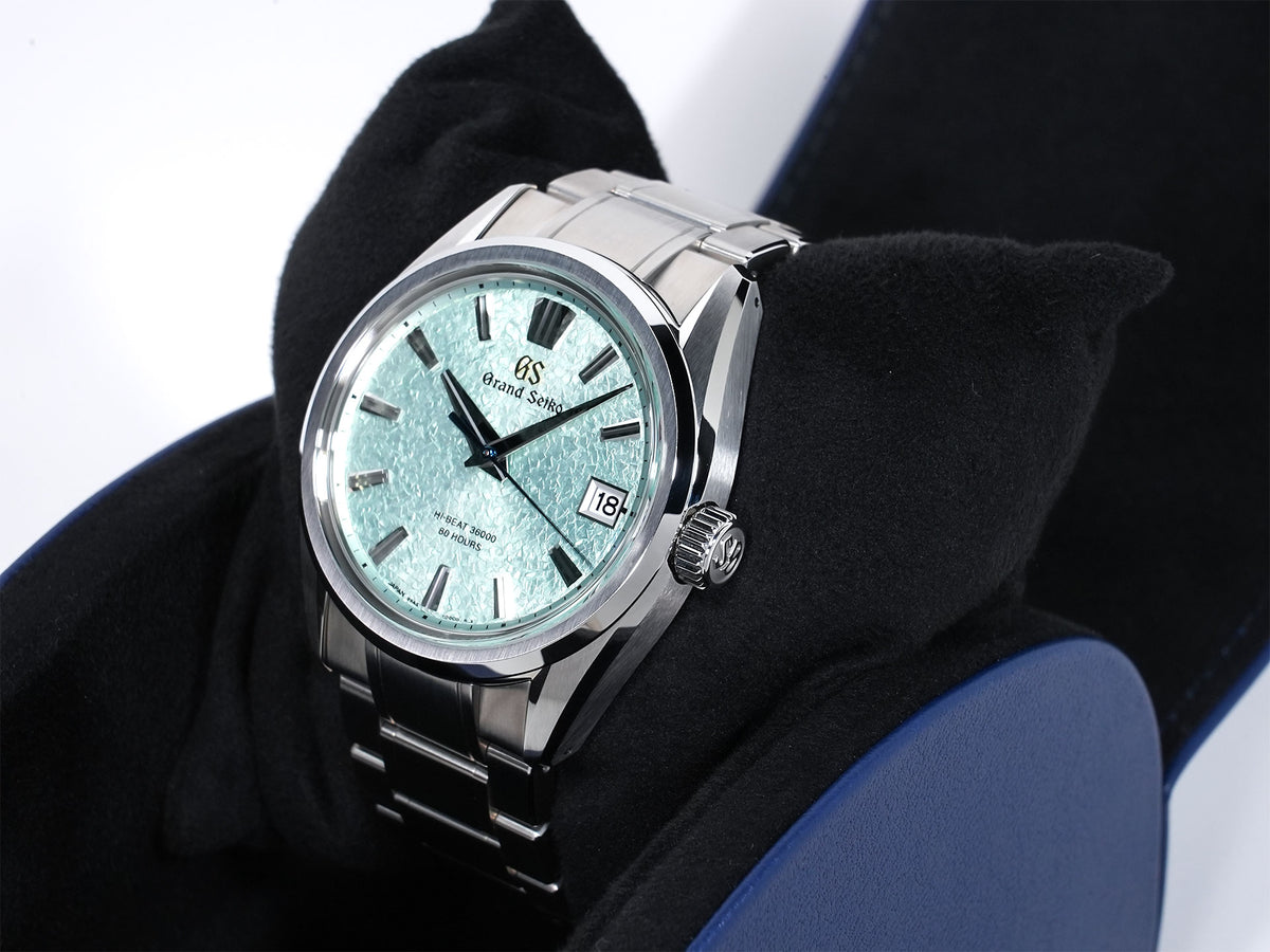 Grand Seiko Evolution 9 Collection Mechanical Hi-Beat Ref. SLGH021 Stainless Steel Light Green Dial, Pre-owned in excellent condition ugds3c74