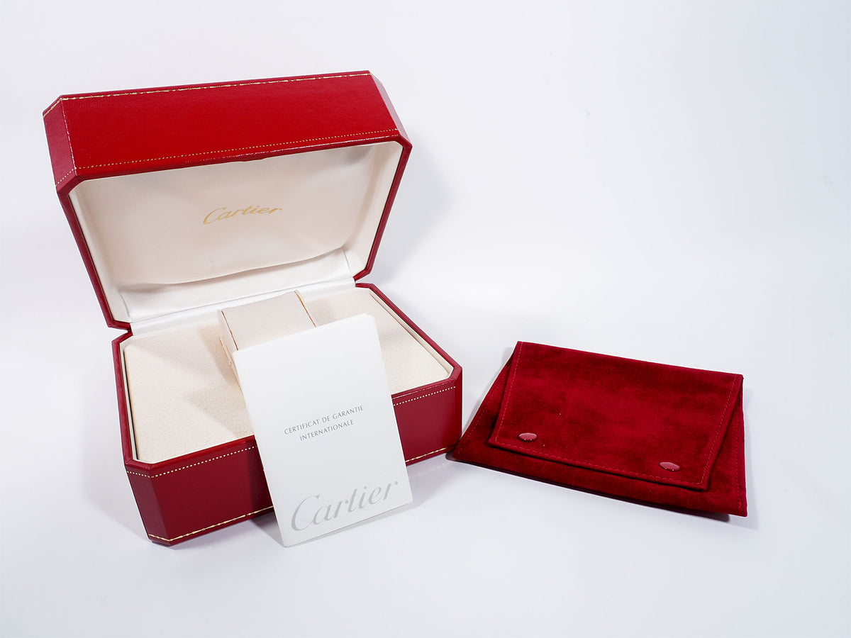 Cartier Tank Américaine MM Ref. W26036L1 White Gold, White Dial, Pre-owned in excellent condition 5iwsuczu