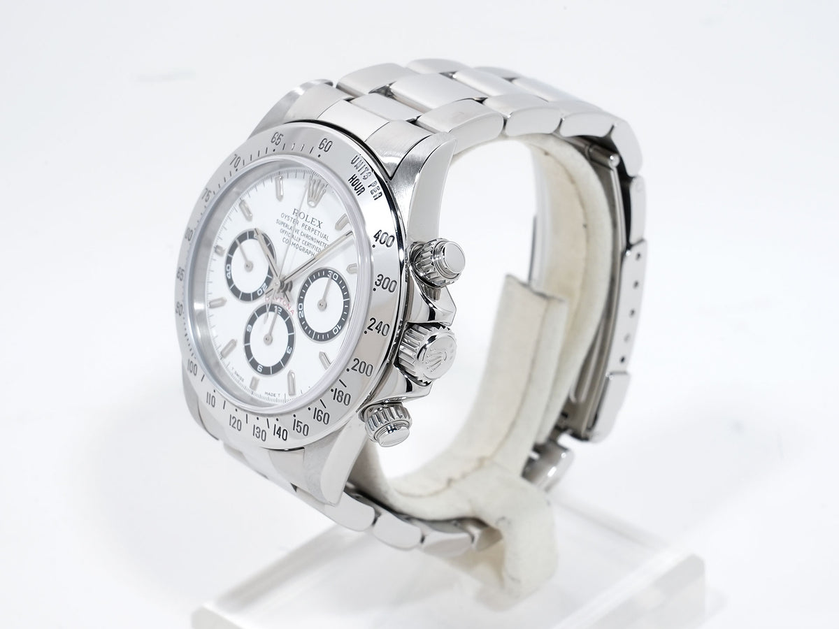 Rolex Daytona El Primero Ref.16520 Stainless Steel White Dial Pre-owned wi3q2dxe