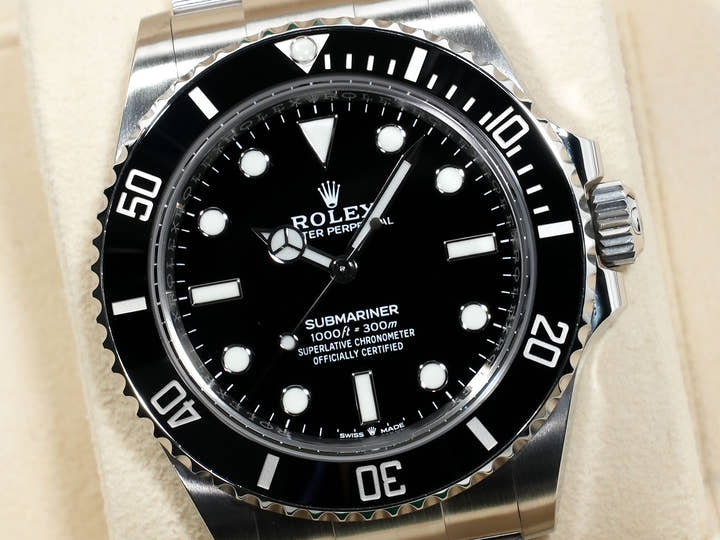 ロレックス サブマリーナー ノンデイト Ref.124060 ステンレススチール ブラック文字盤 中古 hefpgwxm