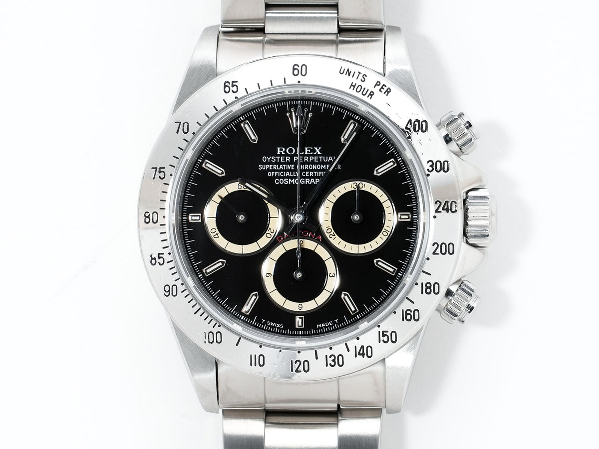 Rolex Daytona El Primero Ref. 16520 Stainless Steel Black Dial Pre-owned vn6g8u4x