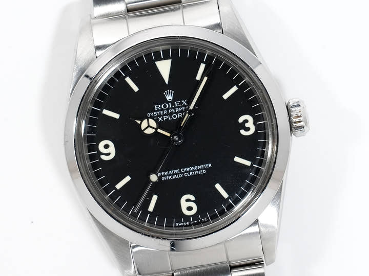 ロレックス エクスプローラーI Ref.1016 ステンレススチール ブラック文字盤 中古 f5twfv86