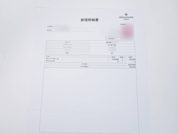 パテックフィリップ コンプリケーション ワールドタイム Ref.5110P-001 プラチナ ブルー文字盤 中古 gzst6mkj