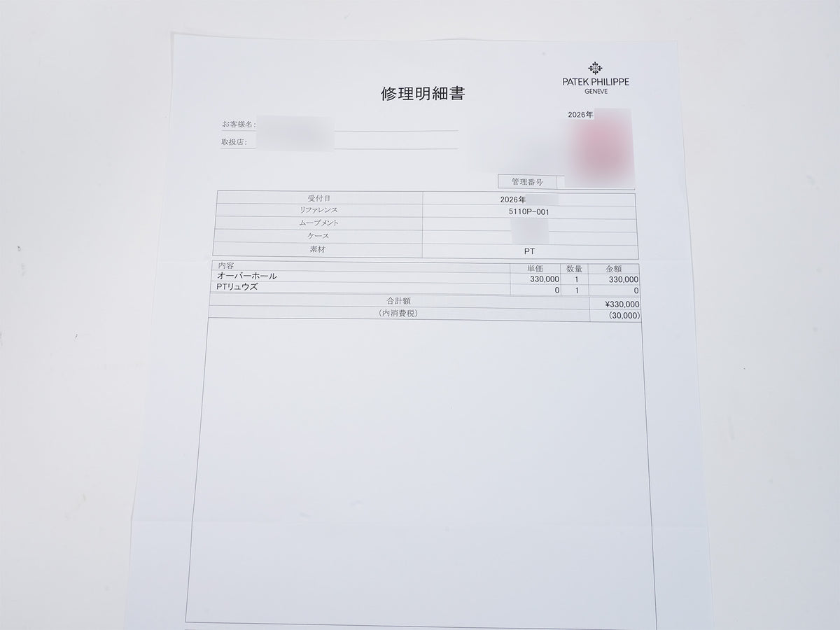 パテックフィリップ コンプリケーション ワールドタイム Ref.5110P-001 プラチナ ブルー文字盤 中古 gzst6mkj