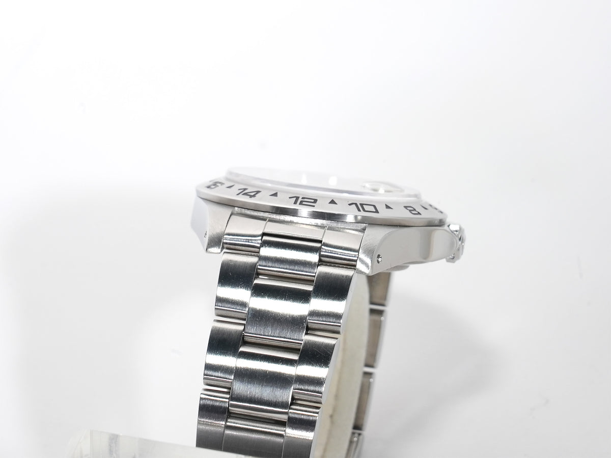 ロレックス エクスプローラーII Ref.16550 ステンレススチール アイボリー文字盤 オイスターブレスレット 中古 s4mynj7v