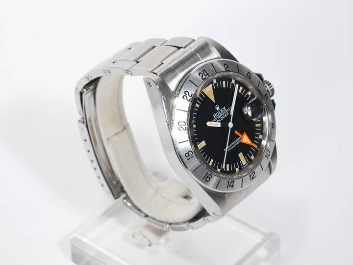 ロレックス エクスプローラーII Ref.1655 ステンレススチール ブラック文字盤 オイスターブレスレット 中古 pqac364z