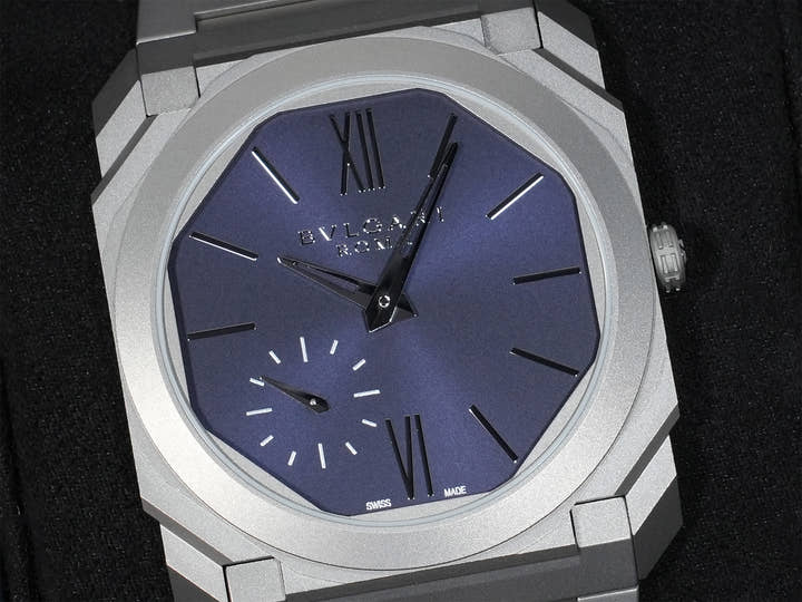 Bvlgari Octo Finissimo Roma Edition Ref.103766 Titanium Midnight Blue Dial Excellent Condition sd793dj8