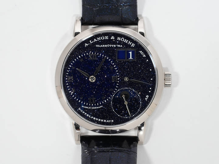 A. Lange & Söhne Little Lange 1 Moon Phase Ref.182.086 White Gold Blue Dial Excellent Condition eeh7m6uh
