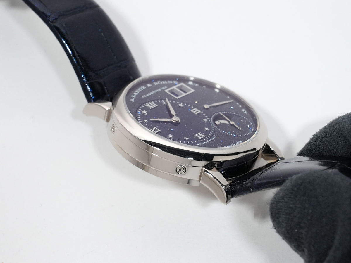 A. Lange & Söhne Little Lange 1 Moon Phase Ref.182.086 White Gold Blue Dial Excellent Condition eeh7m6uh