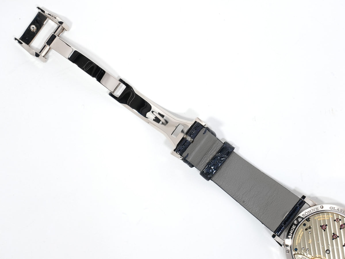 A. Lange & Söhne Little Lange 1 Moon Phase Ref.182.086 White Gold Blue Dial Excellent Condition eeh7m6uh