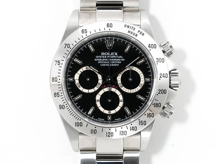 Rolex Daytona El Primero Ref.16520 Stainless Steel Black Dial Pre-owned 59ebof5s