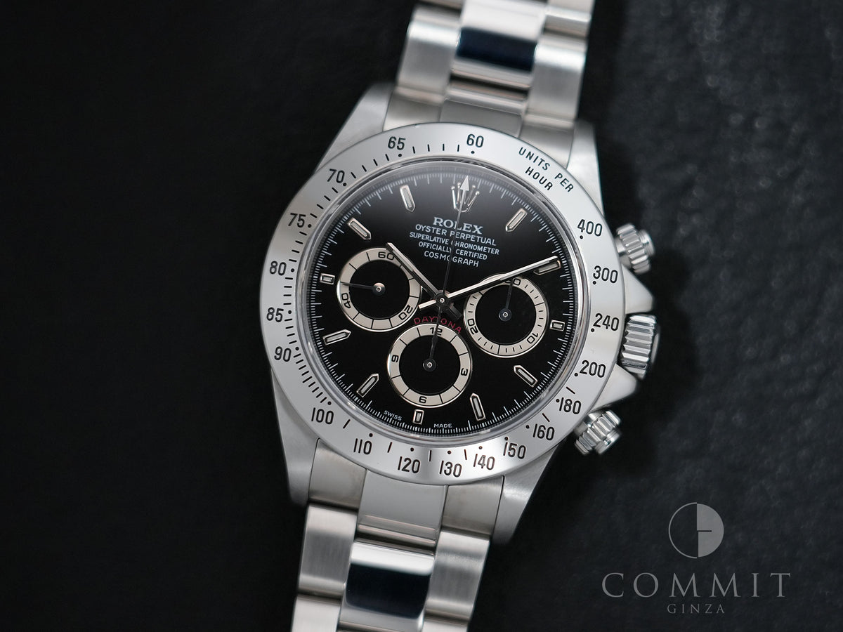 Rolex Daytona El Primero Ref.16520 Stainless Steel Black Dial Pre-owned 59ebof5s
