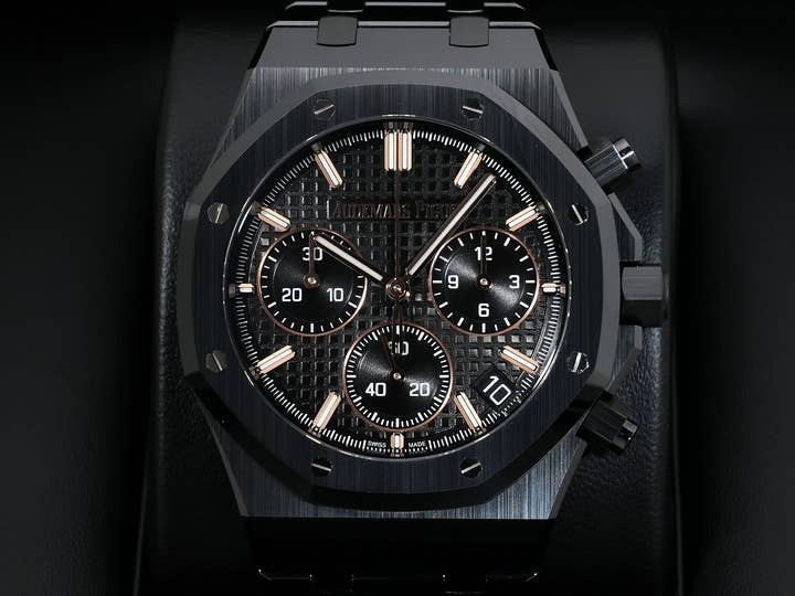 Audemars Piguet Royal Oak Chronograph Ref.26240CE.OO.1225CE.02 Black Ceramic Black Dial Excellent Condition 6b2th7jp