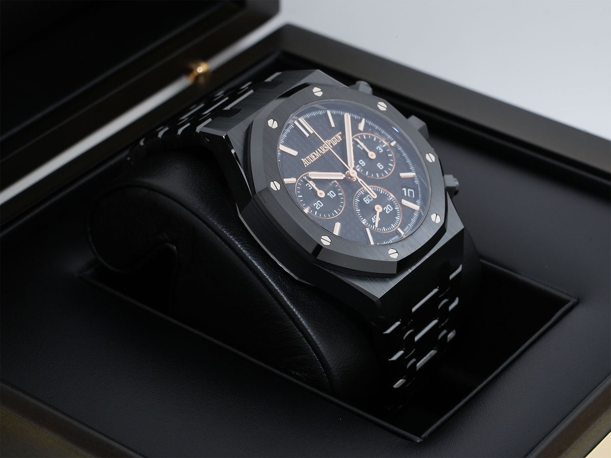 Audemars Piguet Royal Oak Chronograph Ref.26240CE.OO.1225CE.02 Black Ceramic Black Dial Excellent Condition 6b2th7jp