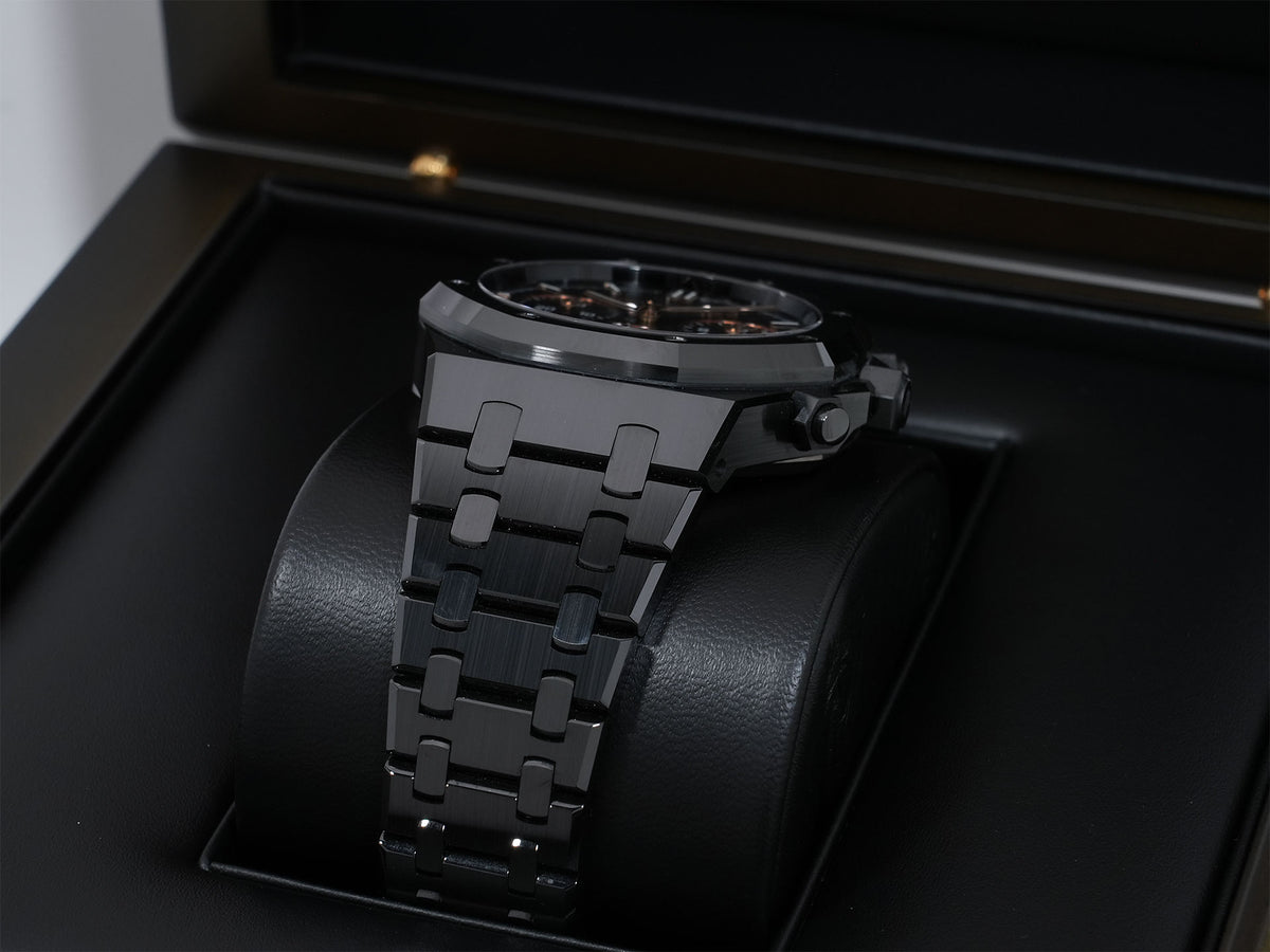 Audemars Piguet Royal Oak Chronograph Ref.26240CE.OO.1225CE.02 Black Ceramic Black Dial Excellent Condition 6b2th7jp