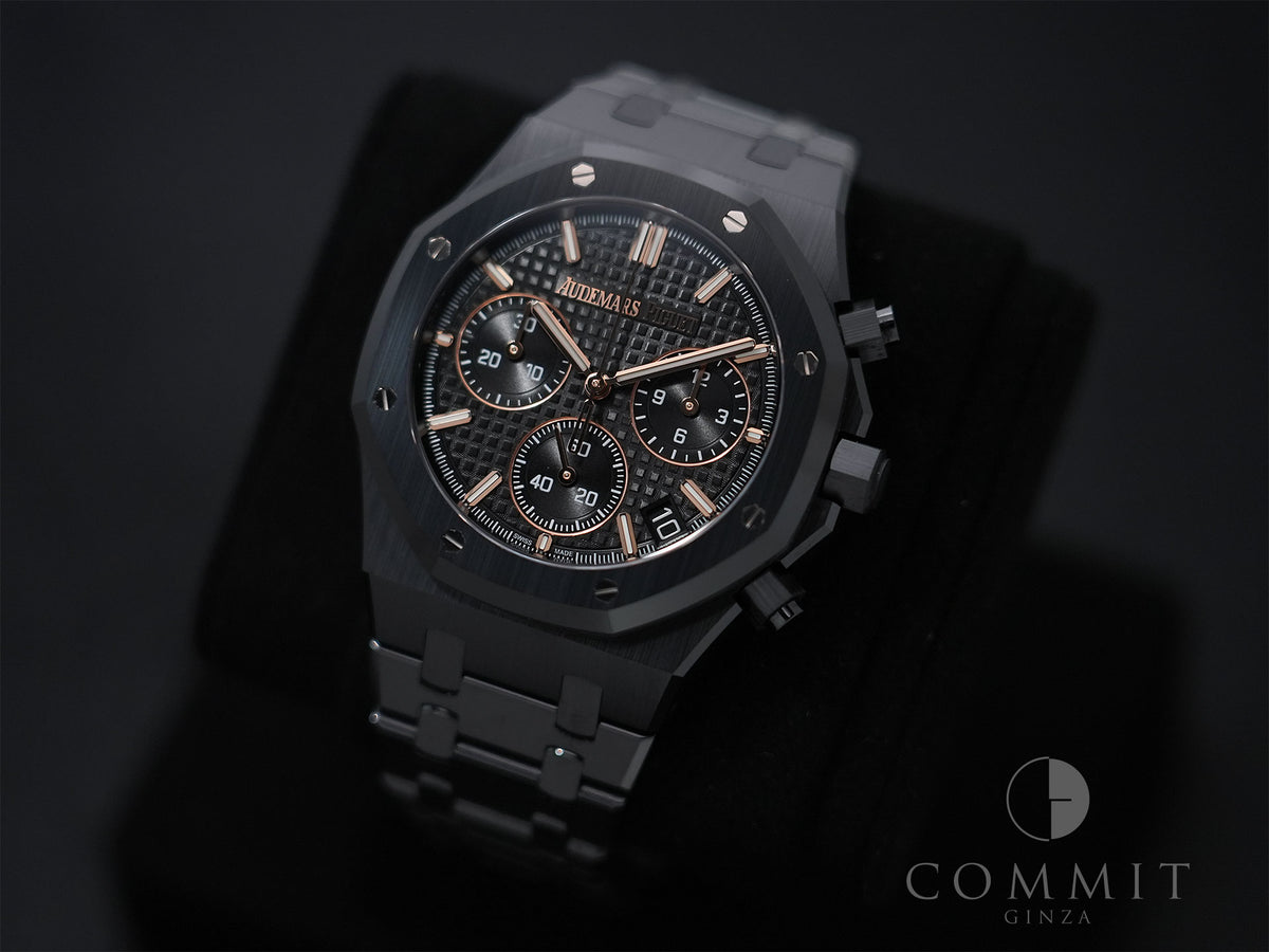 Audemars Piguet Royal Oak Chronograph Ref.26240CE.OO.1225CE.02 Black Ceramic Black Dial Excellent Condition 6b2th7jp
