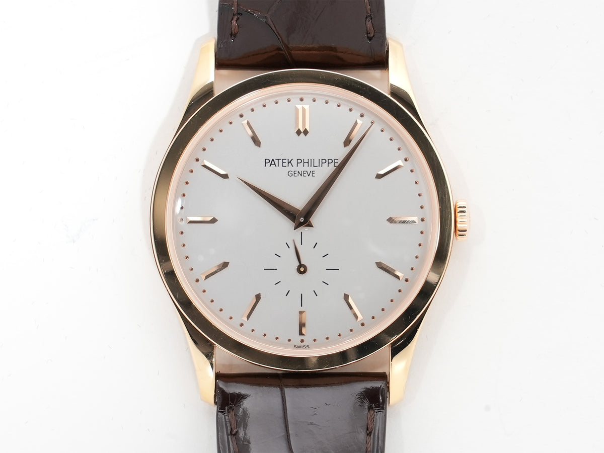 パテックフィリップ カラトラバ Ref.5196R-001 ローズゴールド シルバー文字盤 中古 an2tuqmb