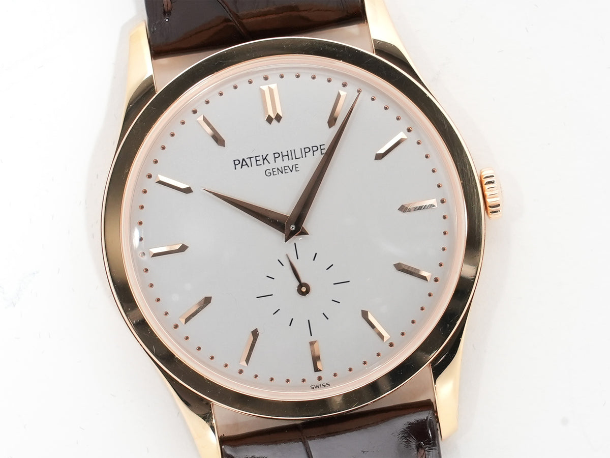 パテックフィリップ カラトラバ Ref.5196R-001 ローズゴールド シルバー文字盤 中古 an2tuqmb