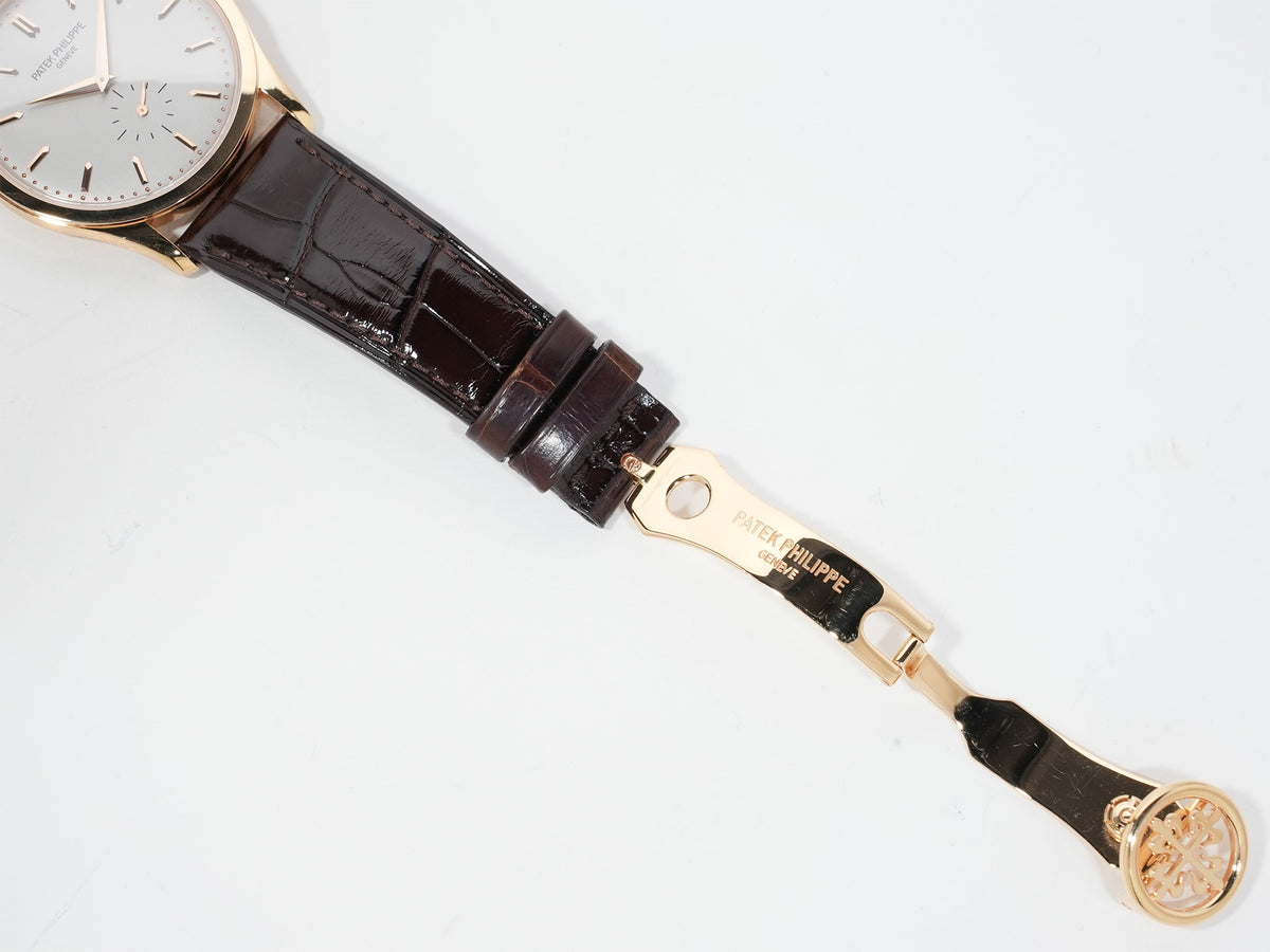 パテックフィリップ カラトラバ Ref.5196R-001 ローズゴールド シルバー文字盤 中古 an2tuqmb