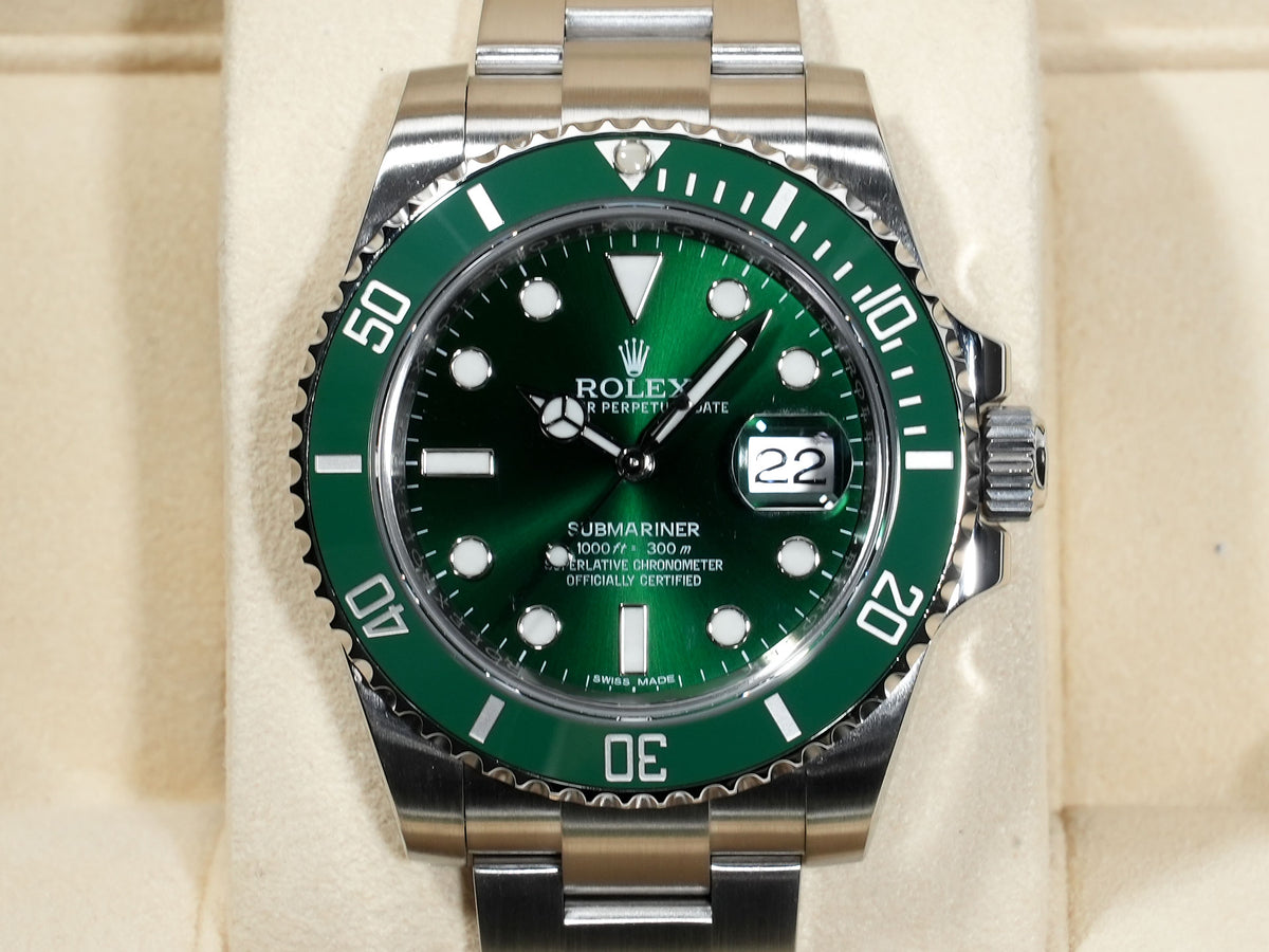 ロレックス サブマリーナー デイト Ref.116610LV ステンレススチール グリーン文字盤 美品 57yp5vp4