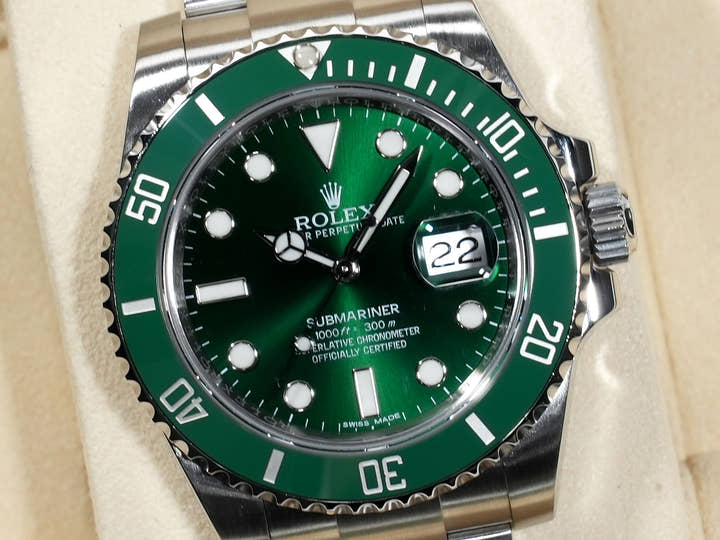 ロレックス サブマリーナー デイト Ref.116610LV ステンレススチール グリーン文字盤 美品 57yp5vp4