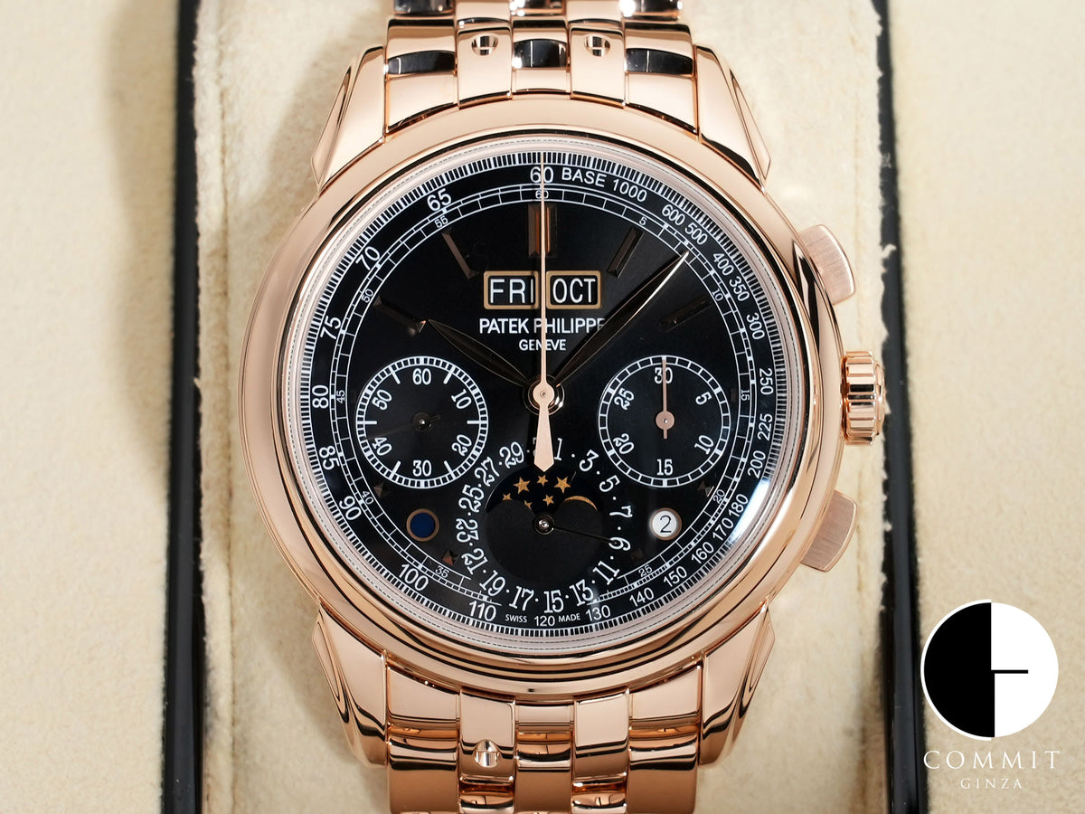 Patek Philippe Perpetual Calendar Chronograph Ref. 5270/1R-001, rose gold, ebony black soleil dial, excellent condition oug98we5