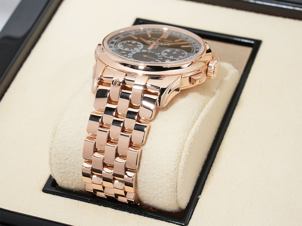 Patek Philippe Perpetual Calendar Chronograph Ref. 5270/1R-001, rose gold, ebony black soleil dial, excellent condition oug98we5